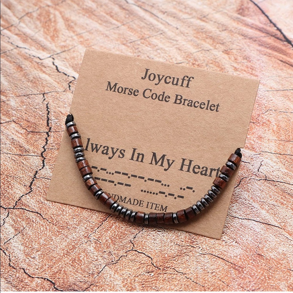 BRAND NEW MORSE CODE BRACELET. (NWT) - Picture 2 of 4